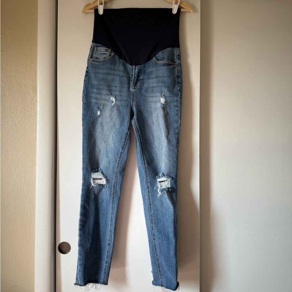 Pinkblush High Rise Blue Distressed Jeans - Picture 2 of 10